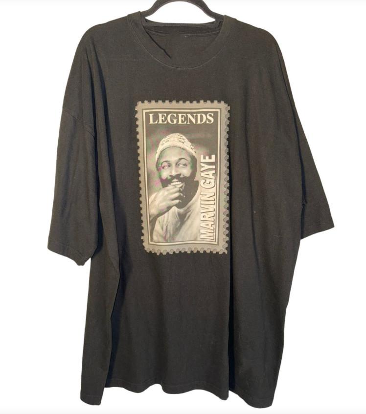 Vintage Marvin Gaye Concert Tee Unisex T-Shirt All Size 8D987 Unisex T-Shirt XXL