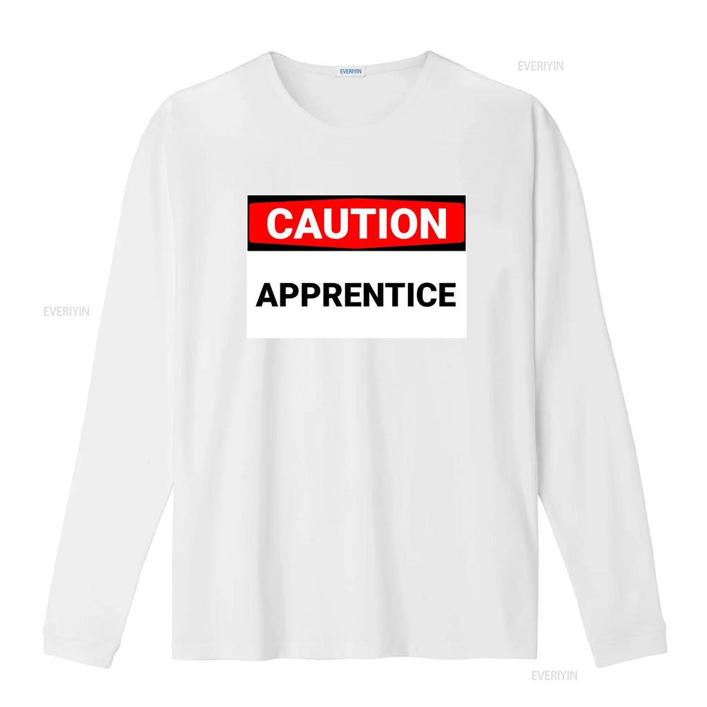 Caution Apprentice Funny Humorous Active T Shirt vintage Washed Top For Everyday Wear Soft Stretched Comfortable Unisex homme