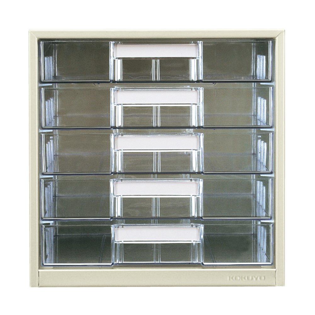 KOKUYO Letter Case, Clear Drawer, A4 Size, 5 Tiers, LC-G5M