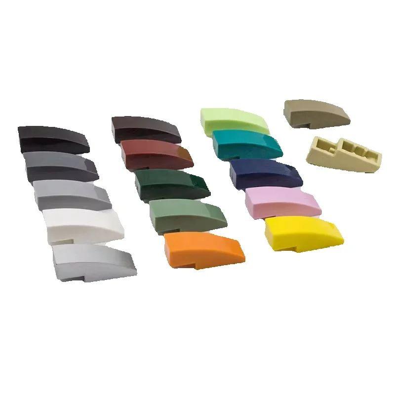 

10Pcs 50950 3x1 Curved Constructing Block Moc Color Accessories Compatible featuring Brick Children Plaything Assembly Present Box 10pcs