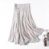 MD Women Clothes Art Department Design Sense Summer Irregular Skirt Drape Plaid Skirt 05206865251