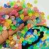 600Pcs Mini Glow In The Dark Pebble Resin 1cm Fish Tank Luminous Stone Colorful DIY Aquarium Decoration Stone Terrace