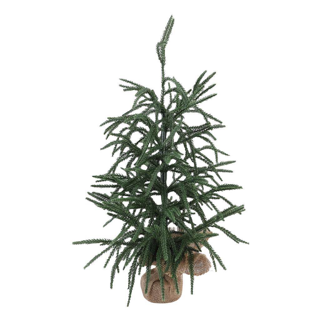 Konstgjord julgran PET Grön Mini julgran Bordsdekoration för Hem Semester Inomhus Matsalsbord Dekor 60cm