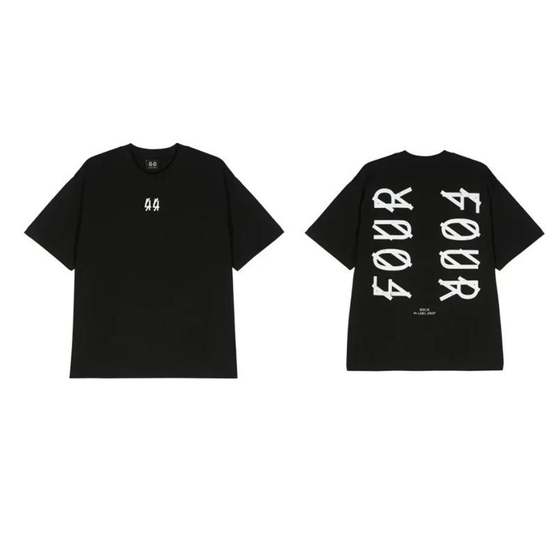 2026 44 Gruppo Etichette Cotone Hip Hop T-shirt Unisex Streetwear Manica Corta Girocollo Stampa Casual Traspirante Moda Maglietta Adulto