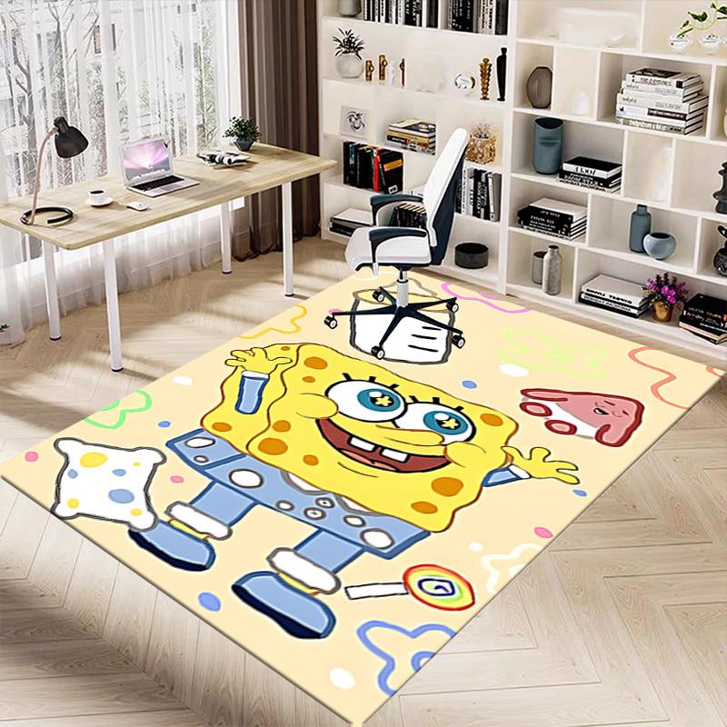 1 STuks Spongebob Squarepants Baby Tapijt Ultra Zacht, Dik & Absorberend, Antislip Machine Wasbaar Mat voor Entree