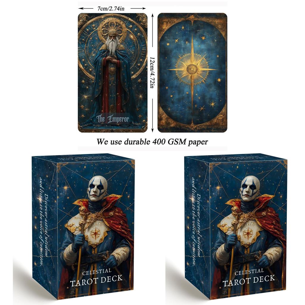 Tarot Card Deck With Blue Dream Theme For Entertainment And Skill Building