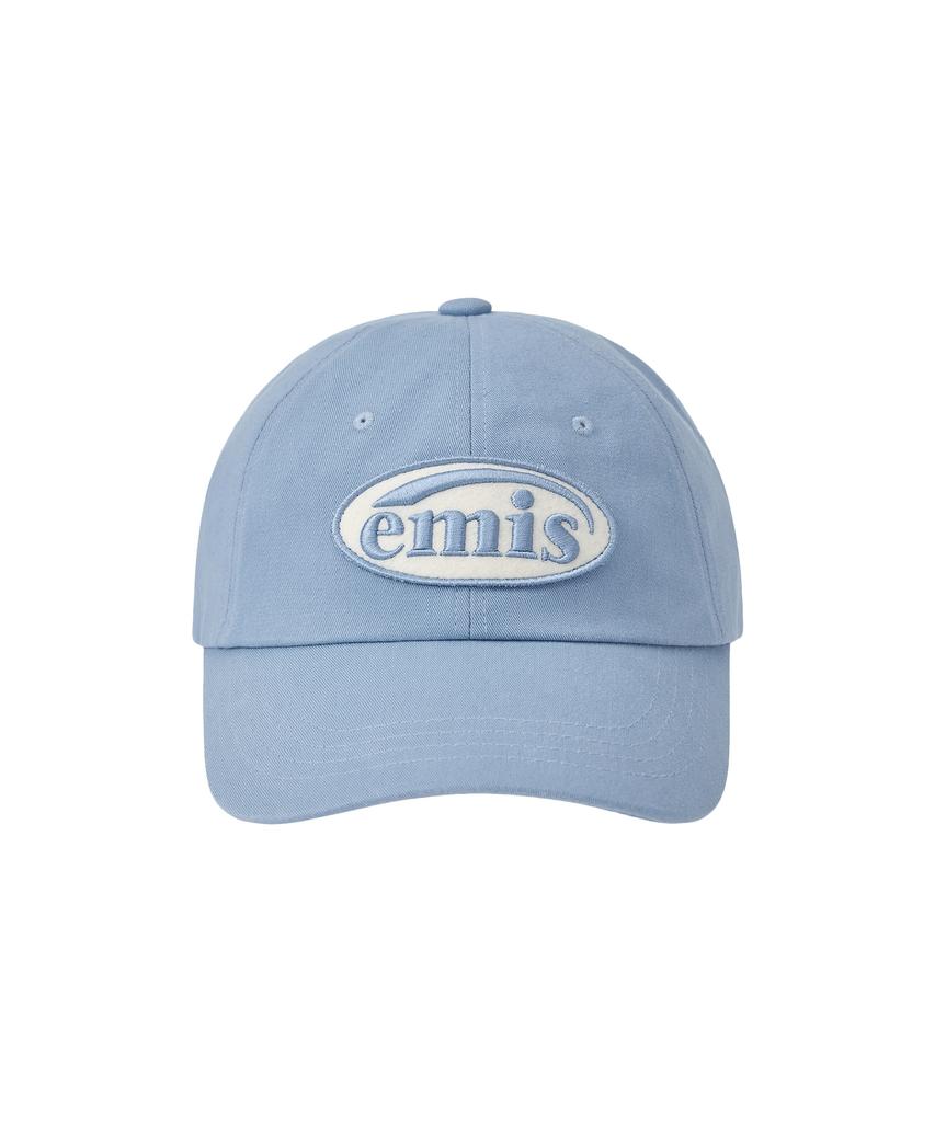 Imiseu Tone On Tone Wappen Ball Cap-Sky Blue
