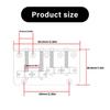 4-saitige feste Brücke Elektrische Bassbrücke Verstellbare Saiten-Bassbrücke Bass-Hardware Metalltextur für Elektrischen Bass