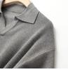 Men's Korean Retro V-Neck Polo Collar Knit Sweater for Autumn/Winter