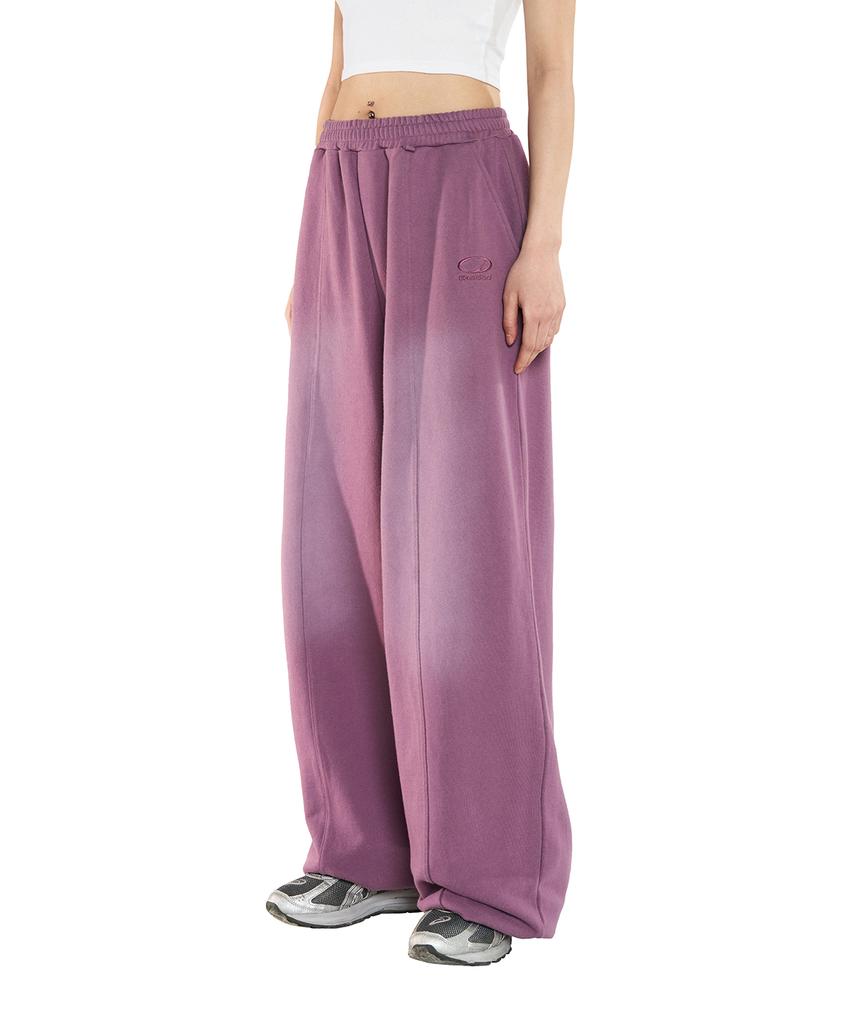 ODDSTUDIO Brushed Wash Wide Sweatpants - Lilac