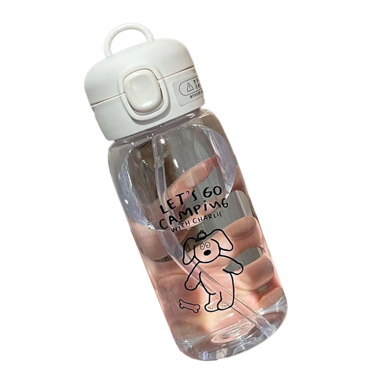 

Бутылка для воды большой емкости, прозрачная, дорожная, портативная, для напитков, мультяшная чашка для воды, посуда, чашка для школы, спорта на открытом воздухе A