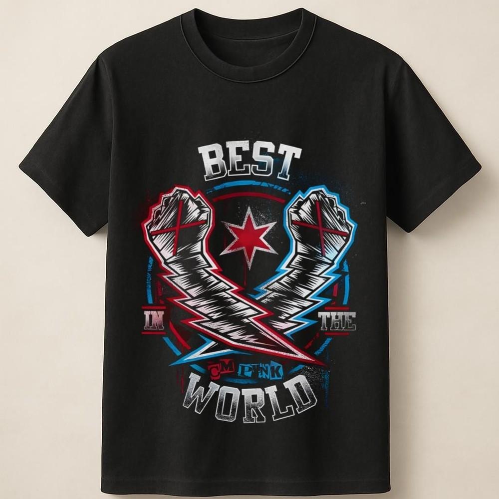 CM Punk Лучший в мире Икона борцовского ринга Унисекс Футболка Унисекс Футболка S