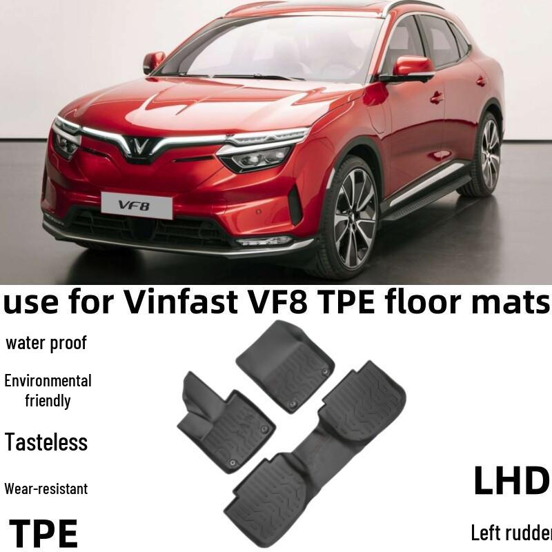 Vinfast VF8 2023 All-Weather Waterproof 3D Custom-Fit TPE Floor Mats