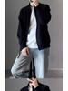 Men's Stand Collar Korean Style Double Zipper Knit Cardigan for Autumn/Winter