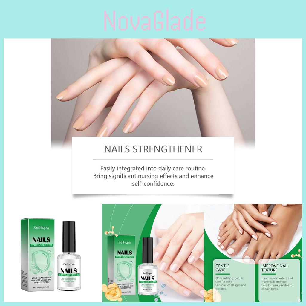 Eelhope Nagelreparaturflüssigkeit Nährende Formel Zum Erweichen Raue Nagelhaut Und Zur Verbesserung Des Glanzes 15ml