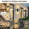 COOINJOY Replace E27 Bulb Led Wall Light Outdoor IP65 Waterproof Porch Light Indoor Wall Lamp Decoration For Hallway Bedroom