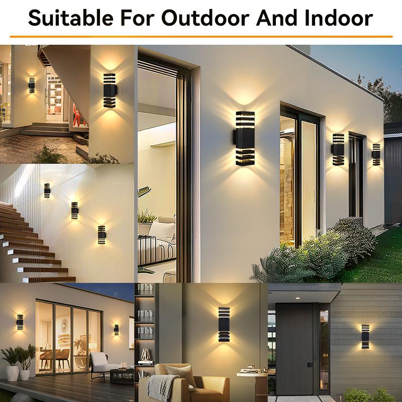 COOINJOY Replace E27 Bulb Led Wall Light Outdoor IP65 Waterproof Porch Light Indoor Wall Lamp Decoration For Hallway Bedroom