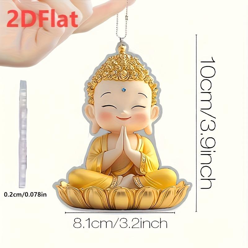 

Acrylic Buddha Statue Car Rearview Mirror Pendant