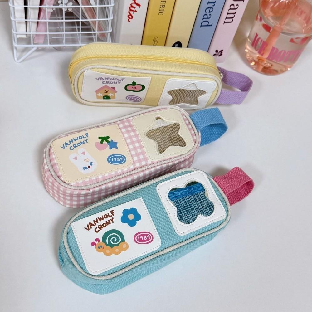 Picnic Series Cartoon Stationery Bag Rabbit Pen Pencil Case Kawaii Pencil Bag  Student