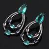 Earrings Women'S Full Diamond Droplet Earrings Sexy Color Zirconium Big Stud Earrings Valentine'S Day Gift