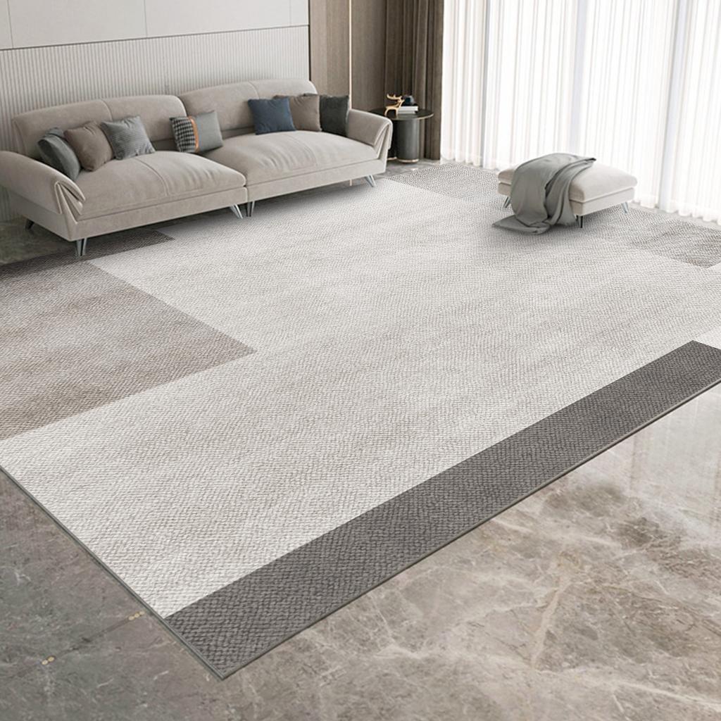 Luxurious Modern Minimalist Coffee Table Rug: Dirt-Resistant, Versatile for Living Room, Bedroom, or Bay Window