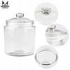 Set - 2x Glass Jar 1 L with Glass Lid