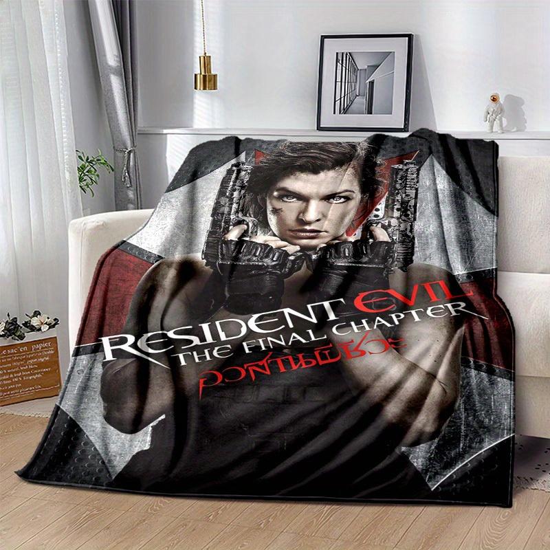 1pc Resident Evil: The Final Chapter, Cozy Home Decor Blanket Gift | Flannel Throw for Bedroom, Living Room, Travel, Camping, Car, Beach, Office Naps