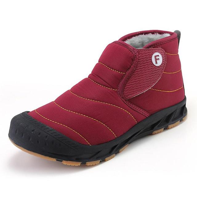 Winter Men Snow Boots Warm Fur Big Size 29 -47 Unisex Ankle Boots Long Plush Outdoor Mens Sneakers Waterproof Male Casual Shoes