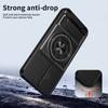 For Samsung Galaxy A25 5G (Global) (161mm) Magnetic Case Ring Holder Foldable Kickstand TPU PC Phone Cover with Camera Lens Slider