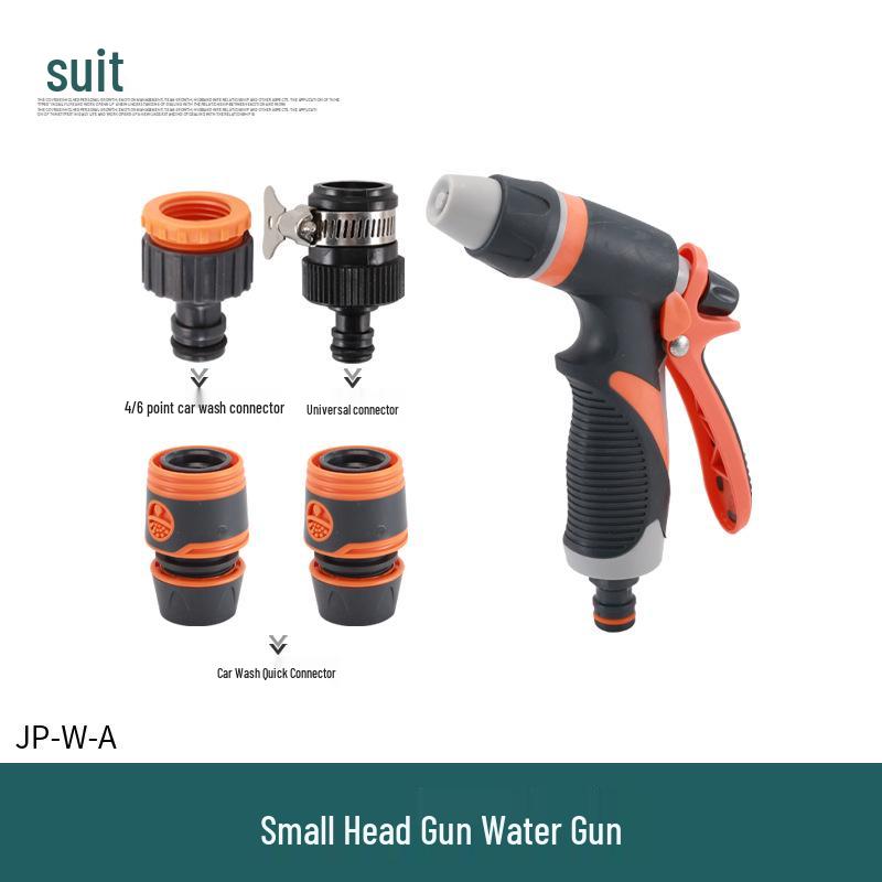 Household Water Gun Connector for 3/4/6 Point & 1 Inch Soft Hose - Car Washer Nipple & Washing Machine Faucet Adapter