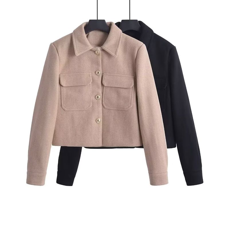 Zab Autumn New Women's Clothing Fashion Style French Style Design Fashion All-Match Wool Blend Suit Outwear