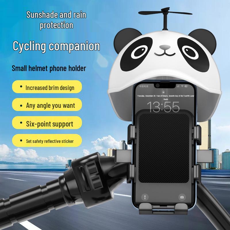 Electric Car & Bicycle Phone Holder: Shock-Absorbent, Waterproof Sunshade, Helmet Attachment for Motorcycles.