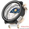 Bling PC Průhledné pouzdro pro Huawei Watch GT 5 4 41mm /5 Pro 42mm Kryt Kůže Samrt Pásek Diamantový Křišťálový Nárazník Ochranný GT5 GT4