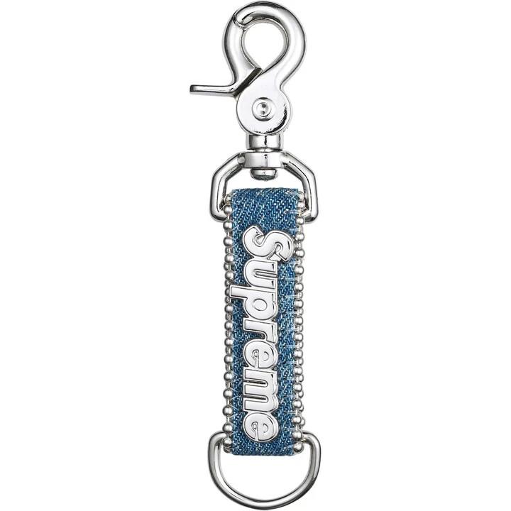 Supreme b.b. Simon Denim Keychain Washed Indigo One-Size