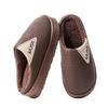 Waterproof Cotton Shoes for Large-sized Indoor Home Use with Fleece and Anti-slip Thick-soled Slippers