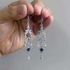 Gothic Heart Star Earrings Alloy Dark Style For Women Trendy Jewelry