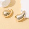 European and American Jewelry New High-end Gold Fashion Personality Exaggerated Stud Earrings Creative Circle Earrings Set