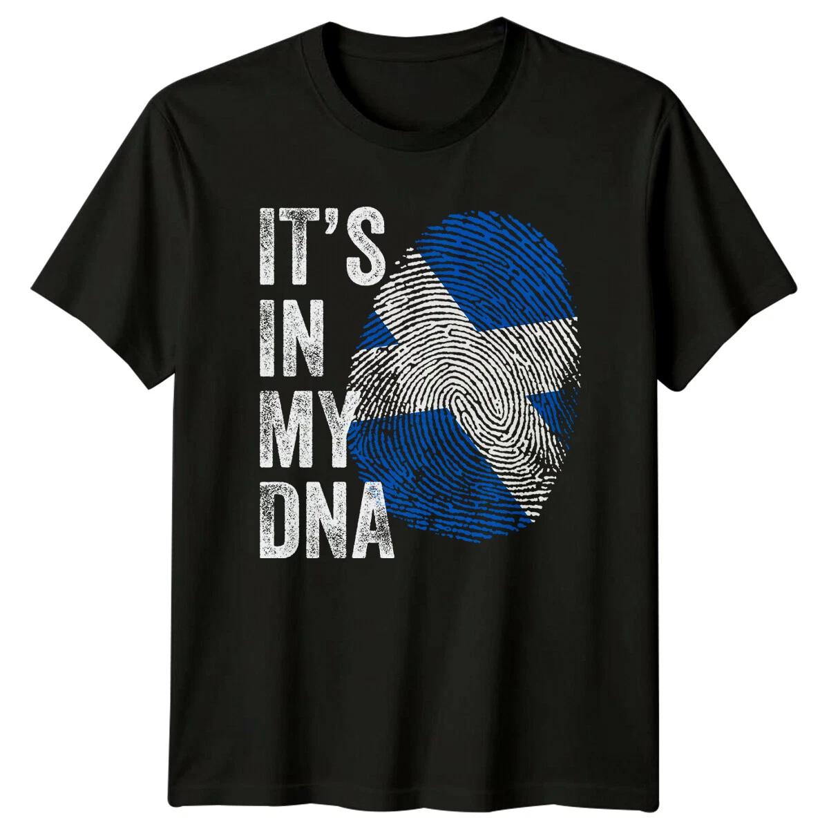 Its In My DNA Scotland Scottish Flag Mens T-Shirt Womens Tee Graphic Unisex XXXL