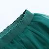5 Layers 65cm Black Pleated Skirt Sexy Midi Tulle Skirt High Waist Full Lining Adult Tutu Korean Style Women
