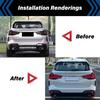 For BMW X3 X4 G01 G02 M40i 2022 2023 Car Stainless Tail Throat Exhaust Pipe Muffler Tip Cover 2Pcs Body Kits Tuning Accessories