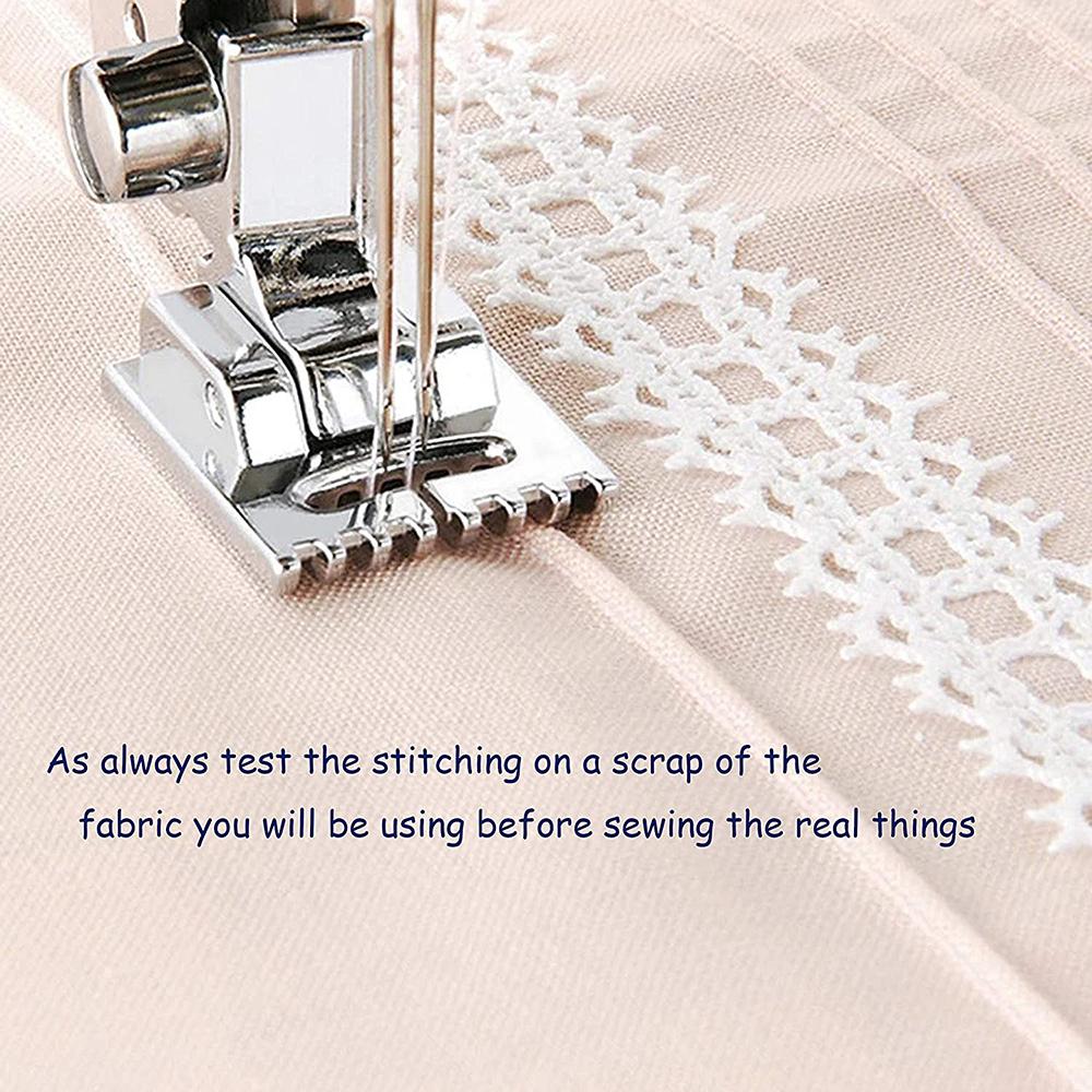 9/3PCS Sewing Machine Needles Double Twin Needles 2.0/90 3.0/90 4.0/90 Sewing Needles for Most Household Sewing Machine