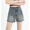 Women's Summer 2023 Elastic High-Waisted Slimming Jeans: Tight, Straight, Wide-Leg Shorts & Hot Pants
