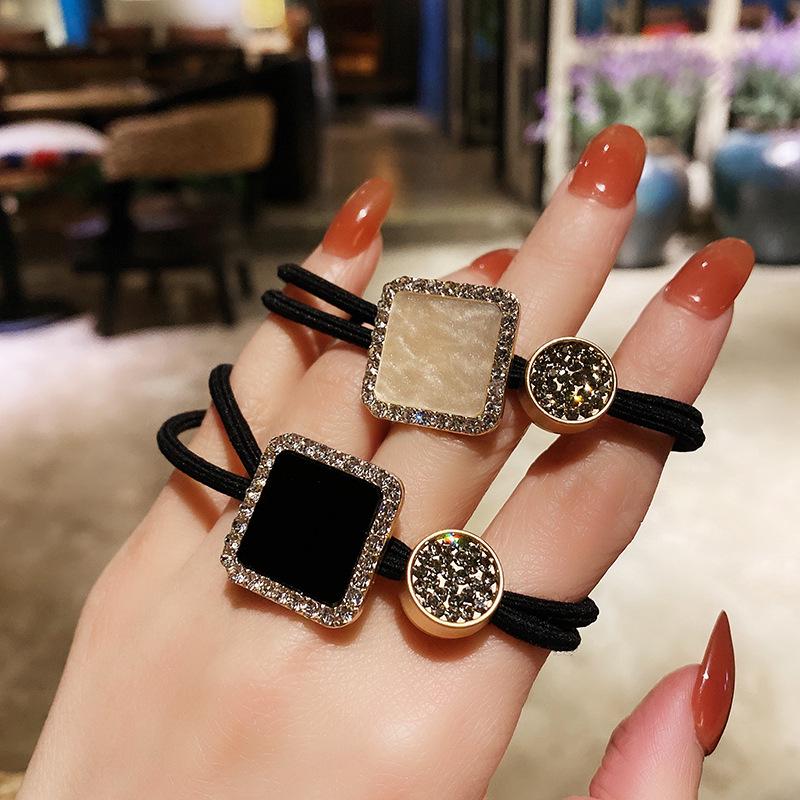 2025 Premium Rhinestone Ponytail Holder - Korean Style Hair Rope