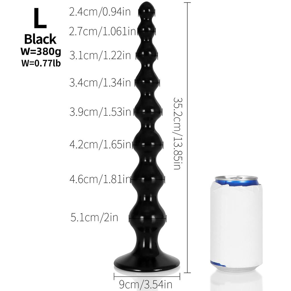 Extra Long Out Anal Beads Butt Plug Tail Anal Dilator G-Spot Massage Masturbation Device Unisex Anal Sex Toy