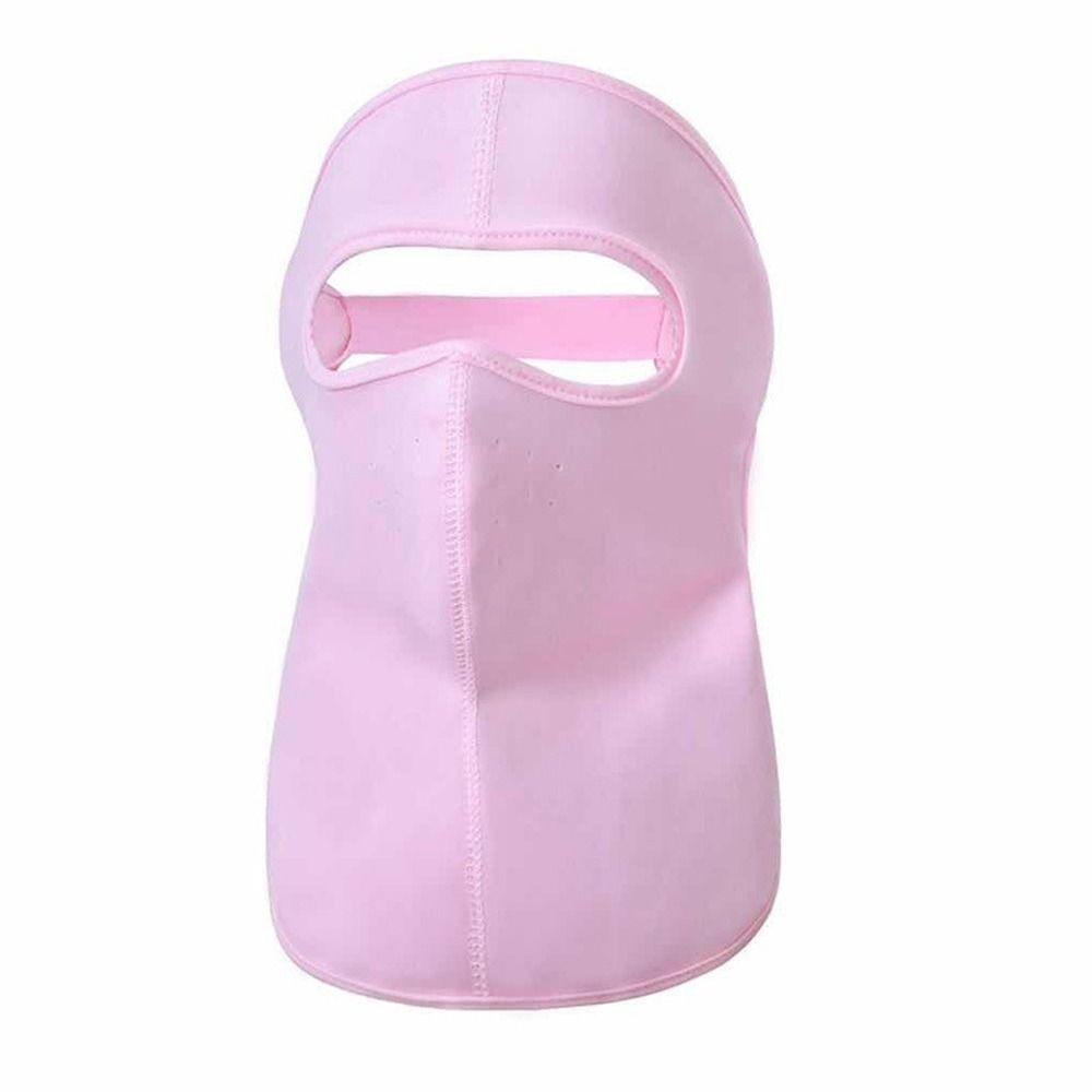 Face Scarves Solid Color Womne Neckline Mask Men Fishing Face Mask Summer Sunscreen Mask Ice Silk