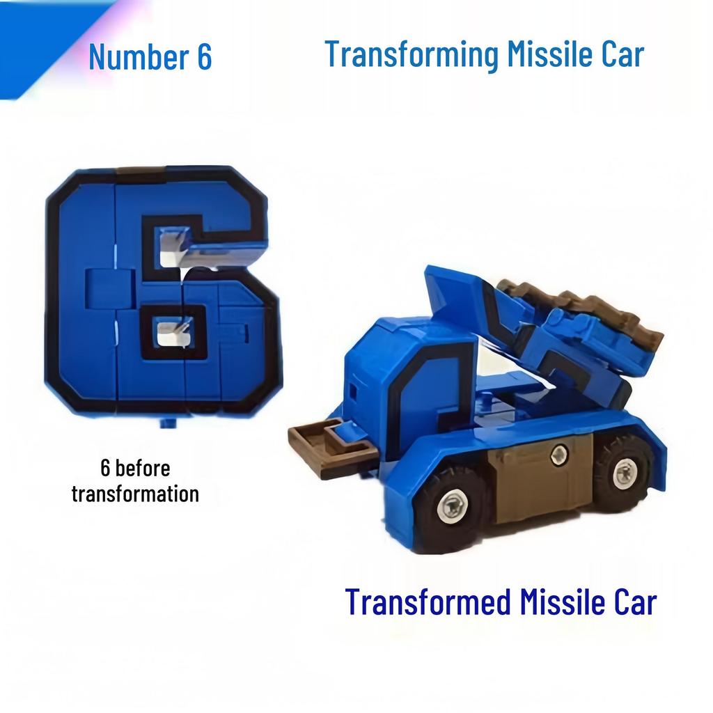 Children's Educational Robot Building Blocks: Transforming Digital Autobot Letters