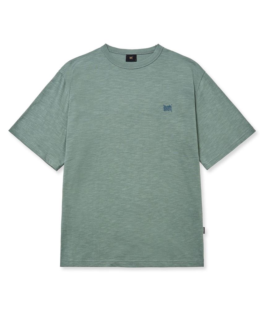 BROWNBREATH Be Free Tag Tee - Blue Green