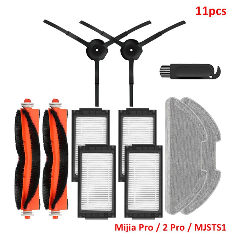 Main / Side Brush Hepa Filter Mop Cloths Main Brush Cover For XiaoMi Mijia Robot Vacuum-Mop Pro / 2 Pro / MJSTS1 Spare Parts