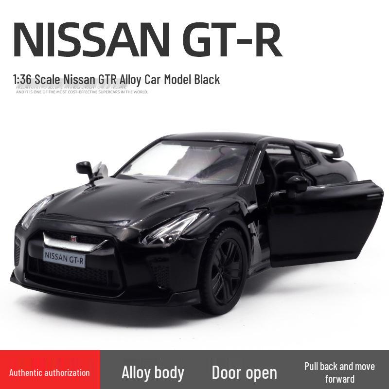 Boxed 5-inch 1:36 Nissan GTR R35 Alloy Car Model Toy & Collectible