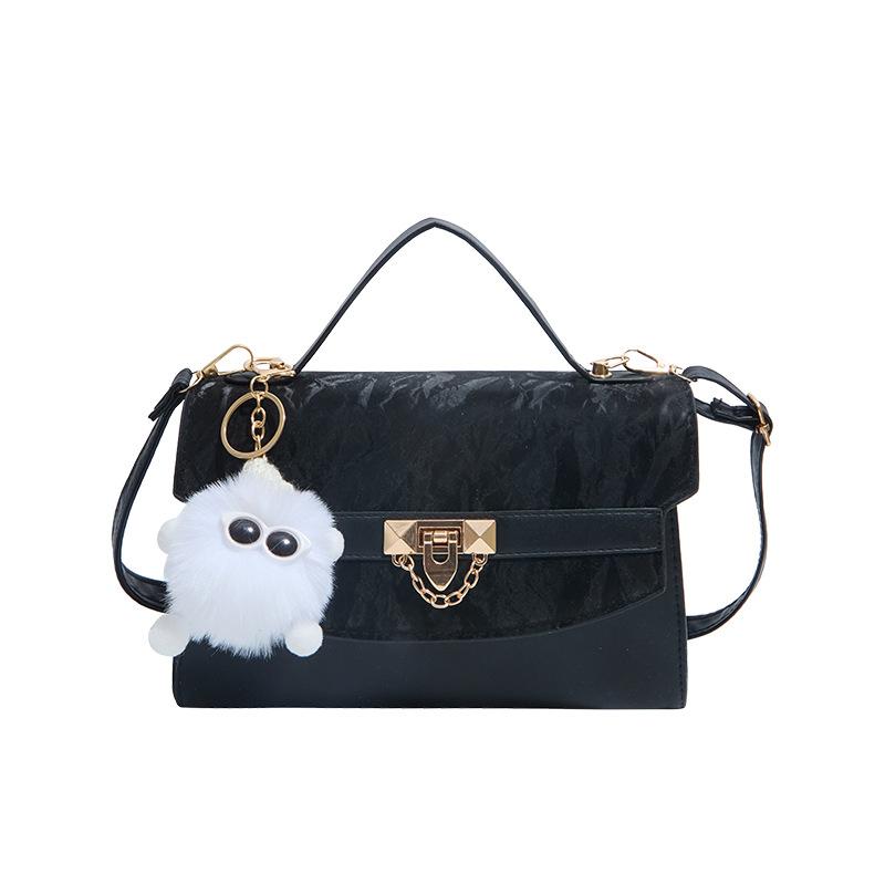 Textured casual fashion lock buckle handbag women s new niche shoulder messenger bag Kelly bag
